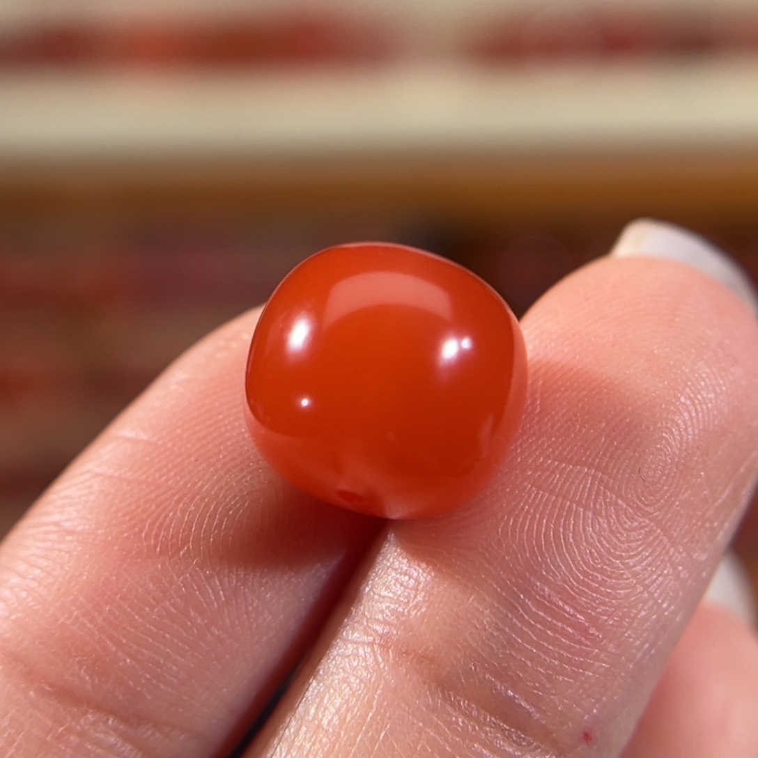 南红玛瑙未镶嵌老型珠 11.8x10.4mm