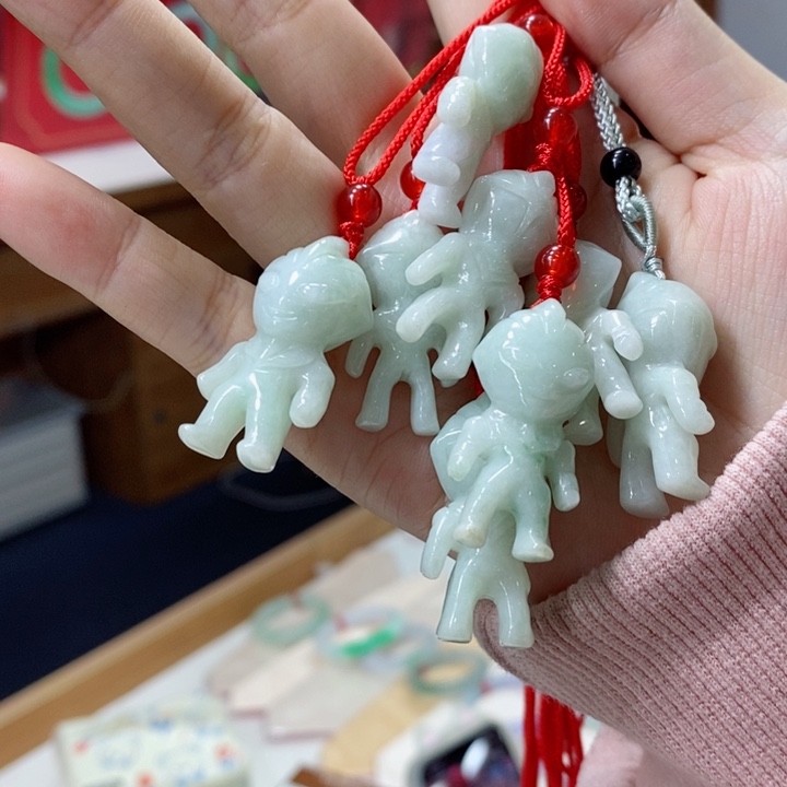 颈饰未镶嵌翡翠多样性发单件