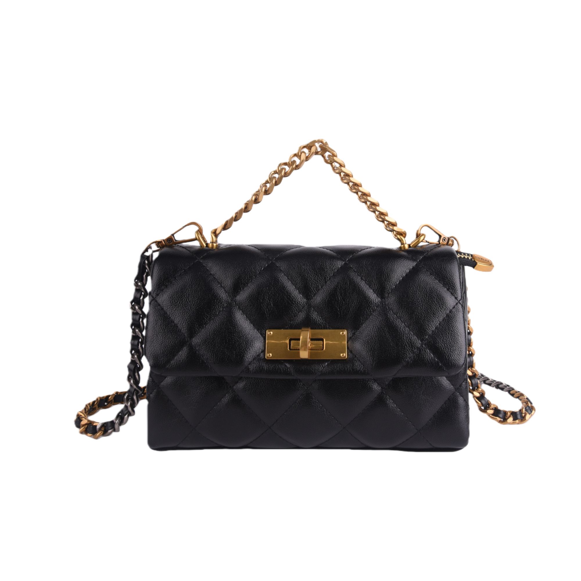 9301 高级轻奢时尚设计款通勤包手提斜跨包包20*18*12