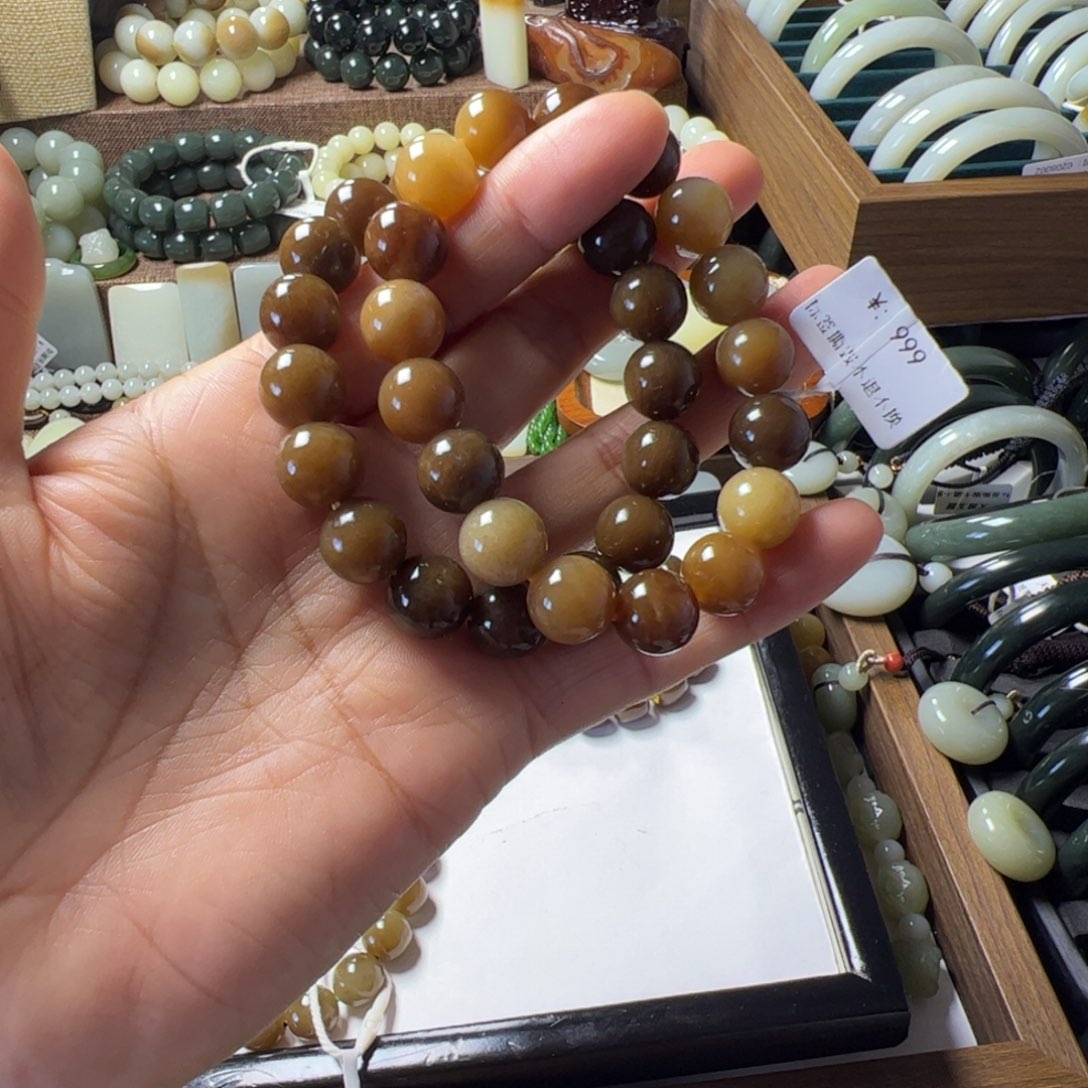 不***众和田玉未镶嵌手链