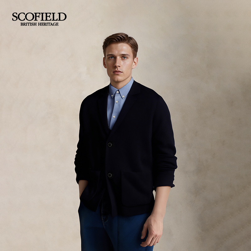 【100%棉羊毛】SCOFIELD男装25年秋季新款商务休闲时尚西装领外套