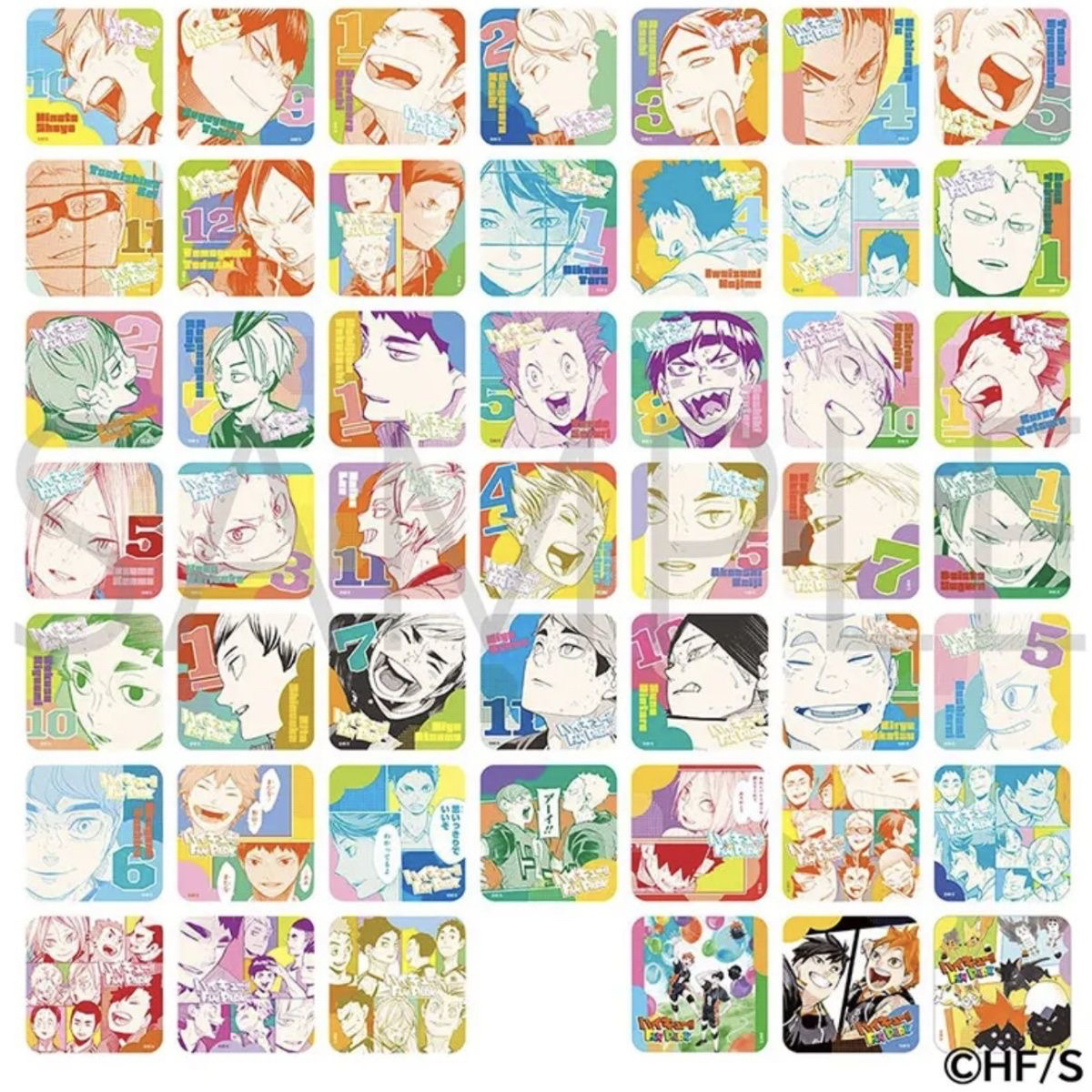 日谷【排球少年】FANPARK 粉丝节杯垫盲盒