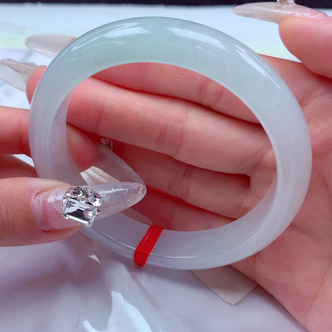 翡翠手镯未镶嵌天然缅甸翡翠A货手镯 30号