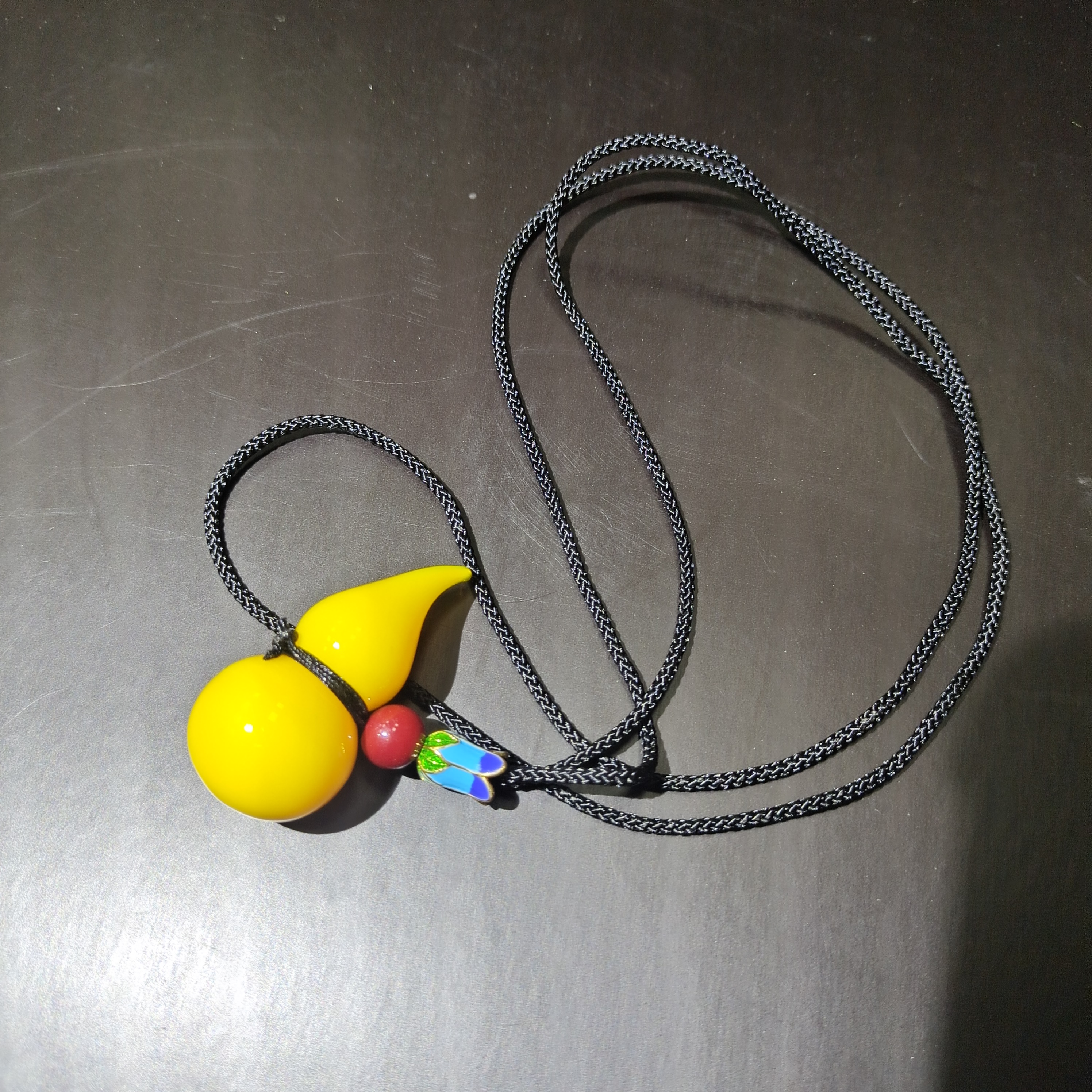 非金属仿水晶吊坠 N483 简约琉璃小葫芦挂链四季可搭客厅创意挂饰