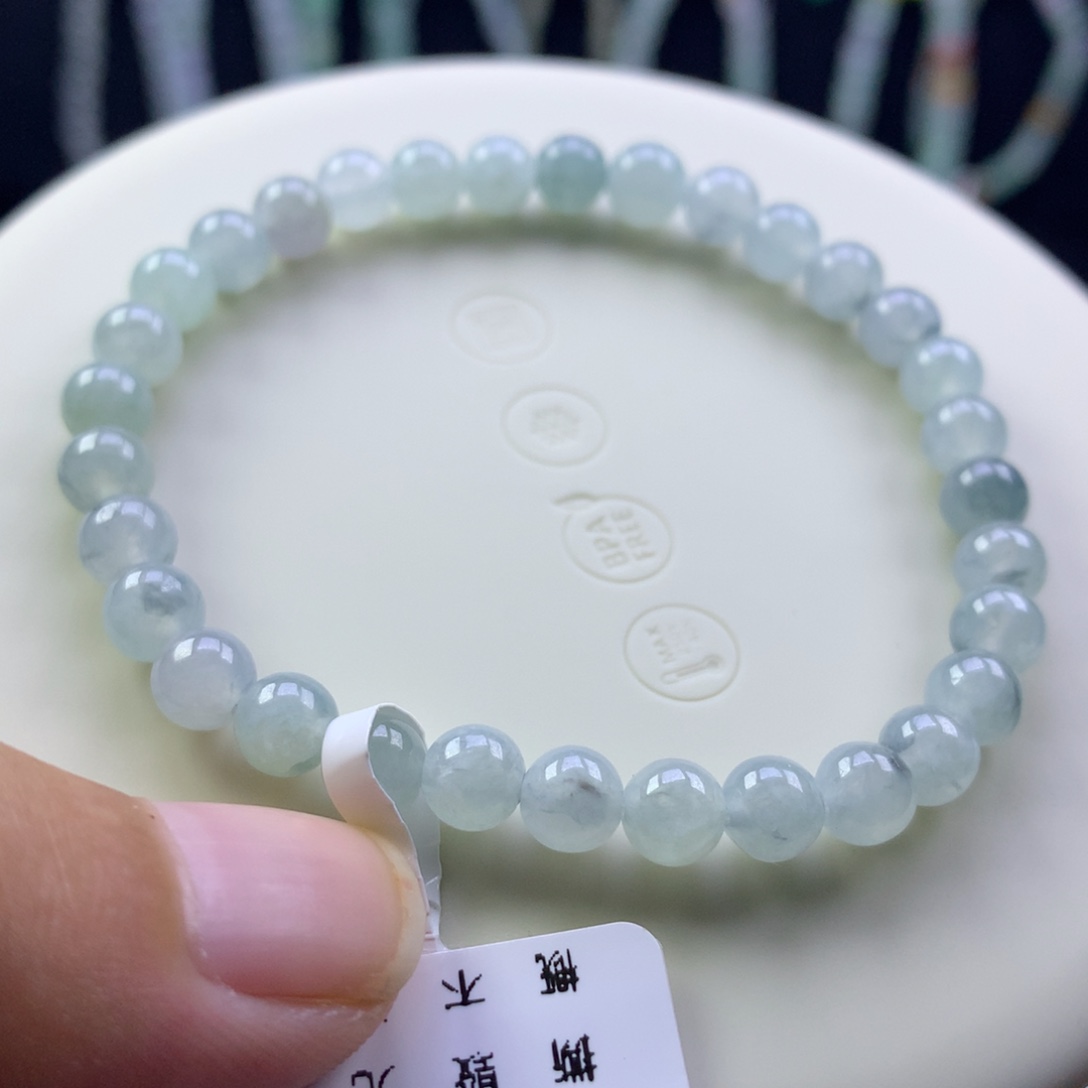 未镶嵌手串翡翠卡5.5