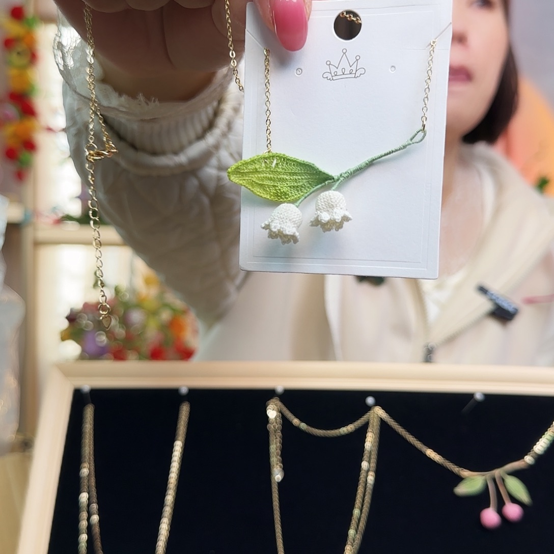 手工钩织设计项链