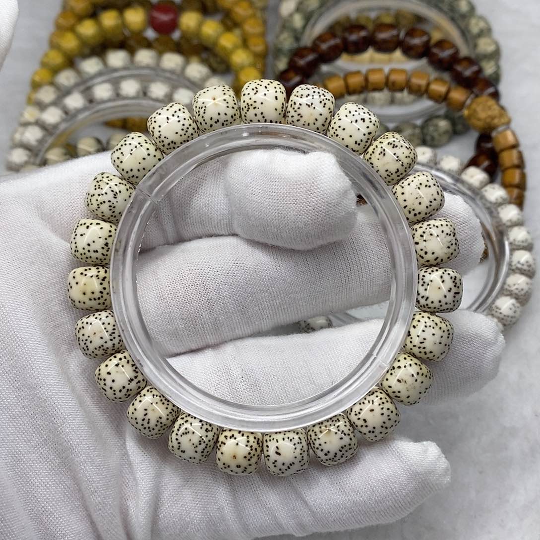 星月菩提手串10-9双留白火龙果