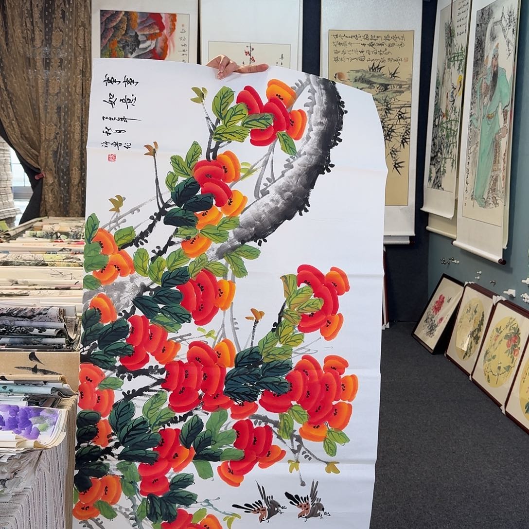 纯手绘国画作品好看