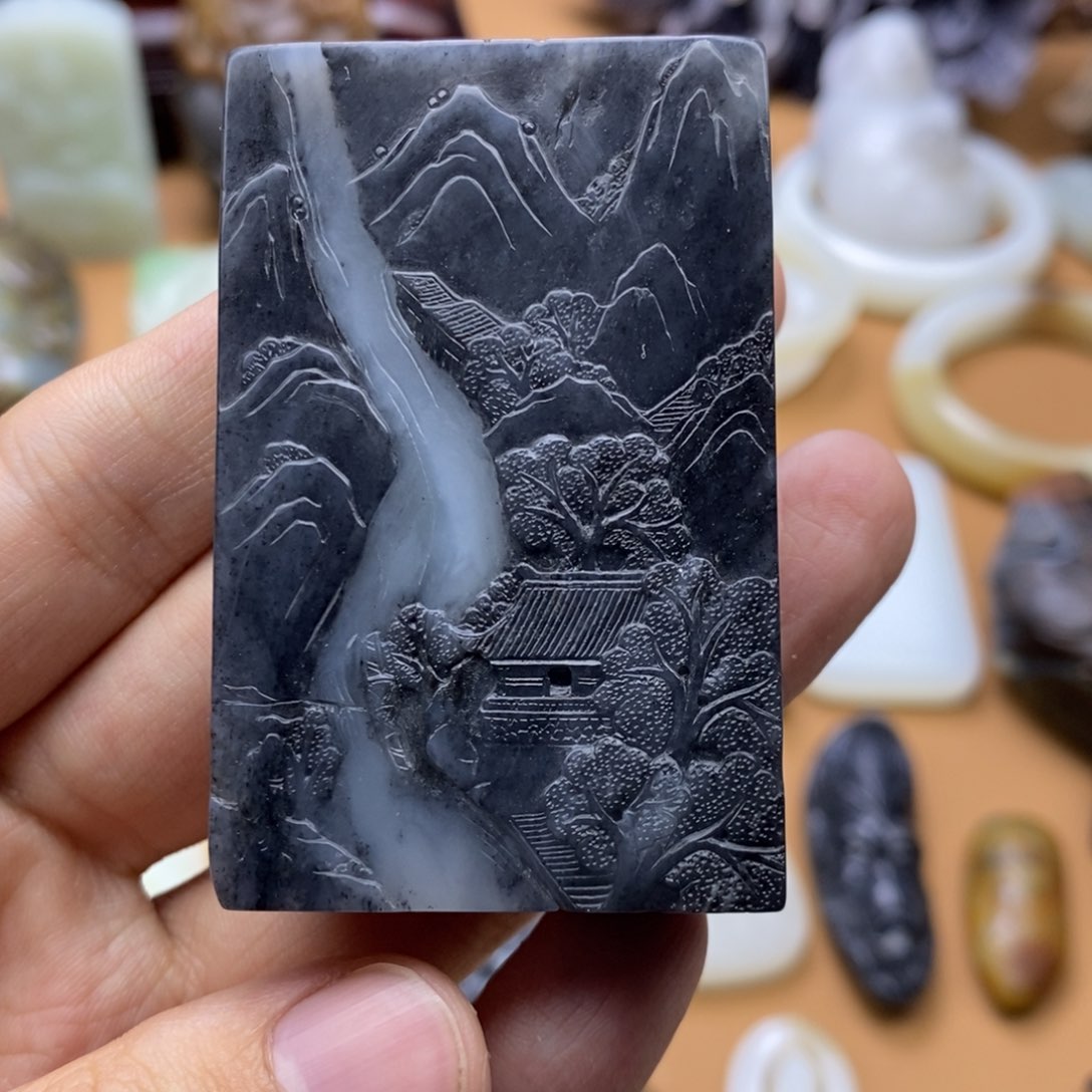 和田玉挂件未镶嵌岁**潮