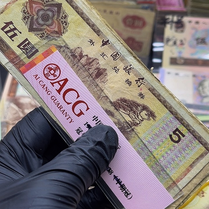 退市外汇券5圆旧票2张去拍吧