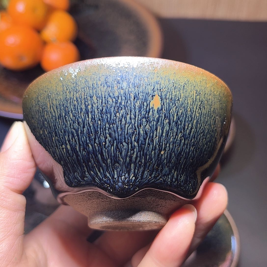 茶盏龙****2青蓝毫尊杯主人杯