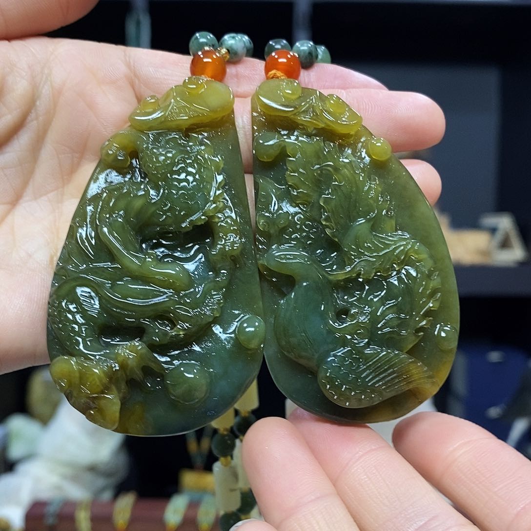 岫玉挂件吊坠未镶嵌