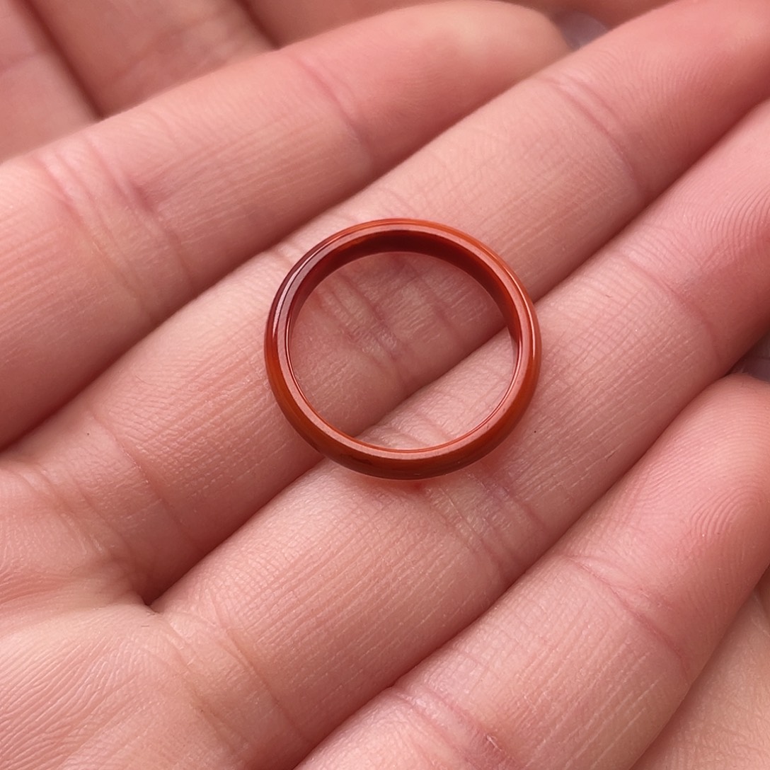 南红玛瑙戒指未镶嵌一***@