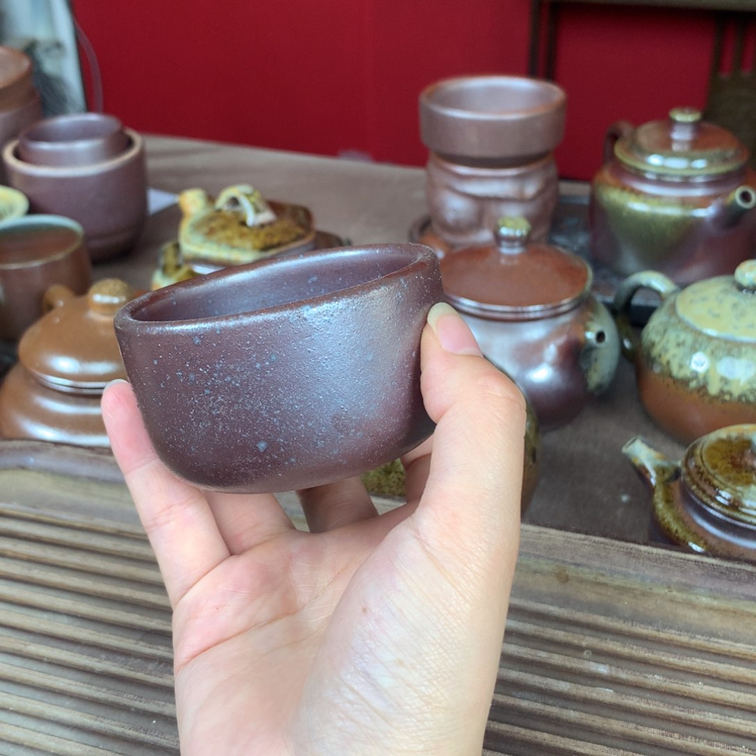 茶壶紫砂纯自然柴烧