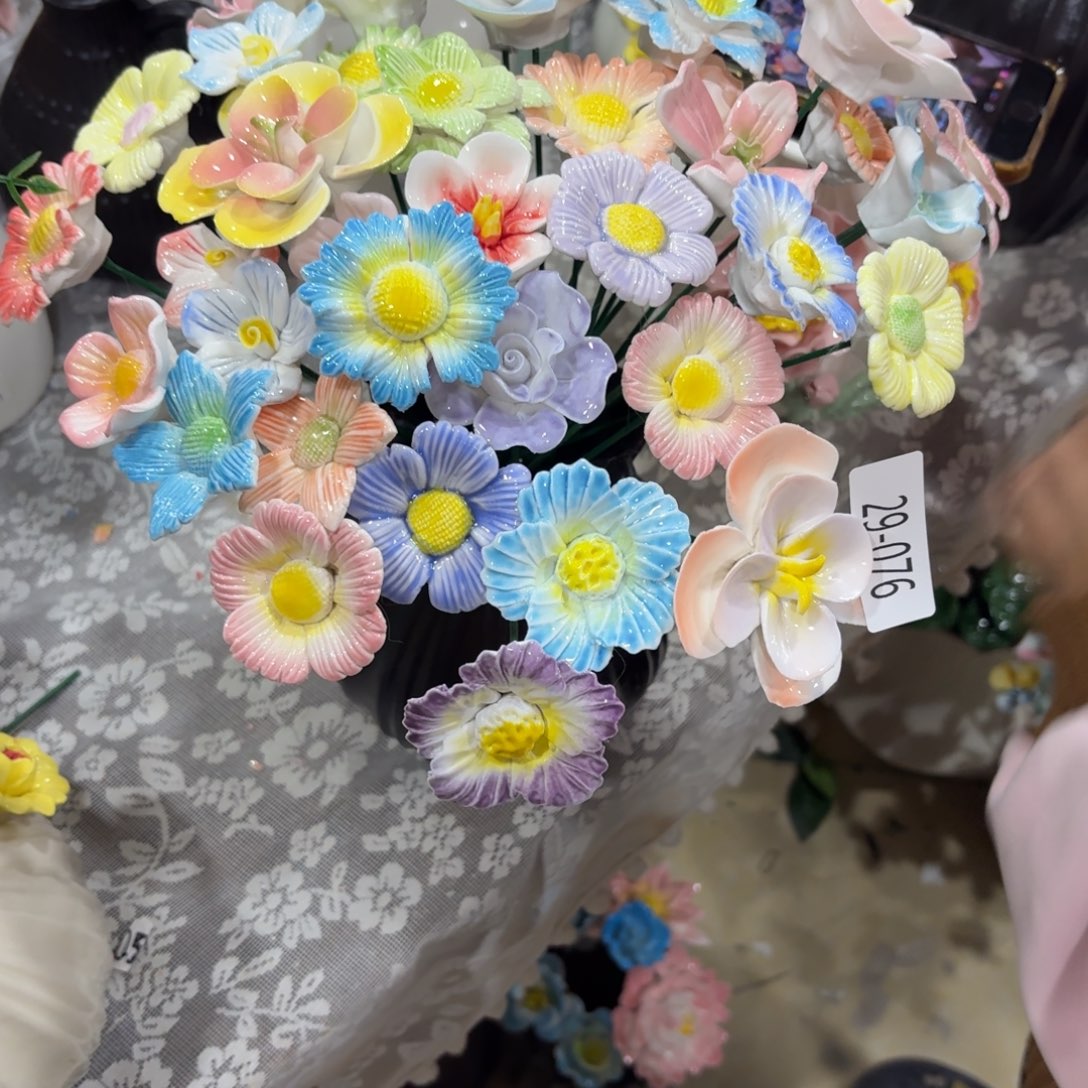 陶瓷花，拍满20包邮，退款拉黑，2976