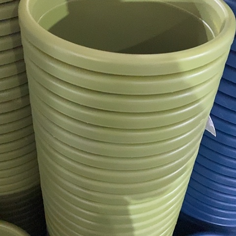 树脂四季5号微瑕果绿带托6套