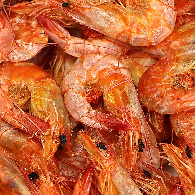 渤海湾盐田海水活虾现烤香酥盐田虾干Q弹劲道美味海鲜解馋80克6袋