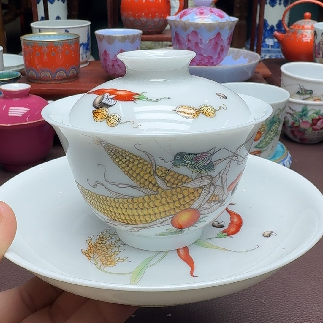 瓷片景德镇仿古手工制作精品展示