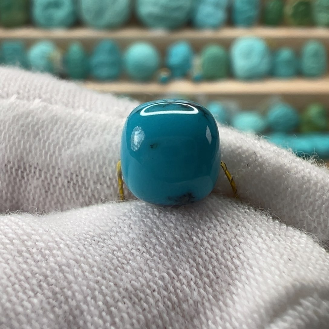 未镶嵌绿松石老型珠8x7.2mm