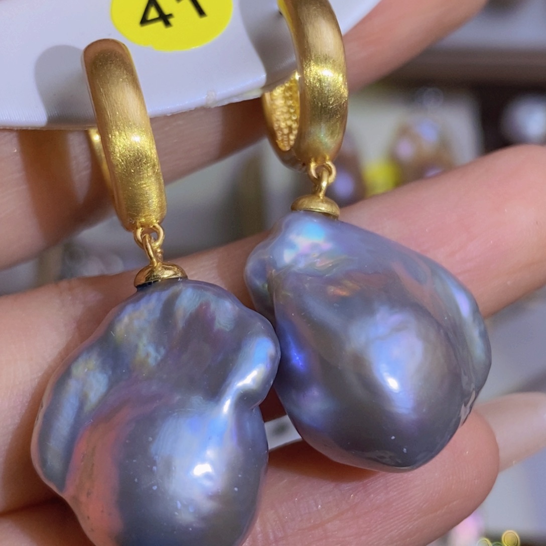 银S925镶嵌天然淡水珍珠淡水珍珠莱****院