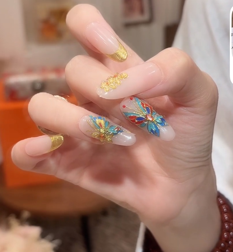 【庄周梦蝶】设计师定制纯手工穿戴甲高定制款