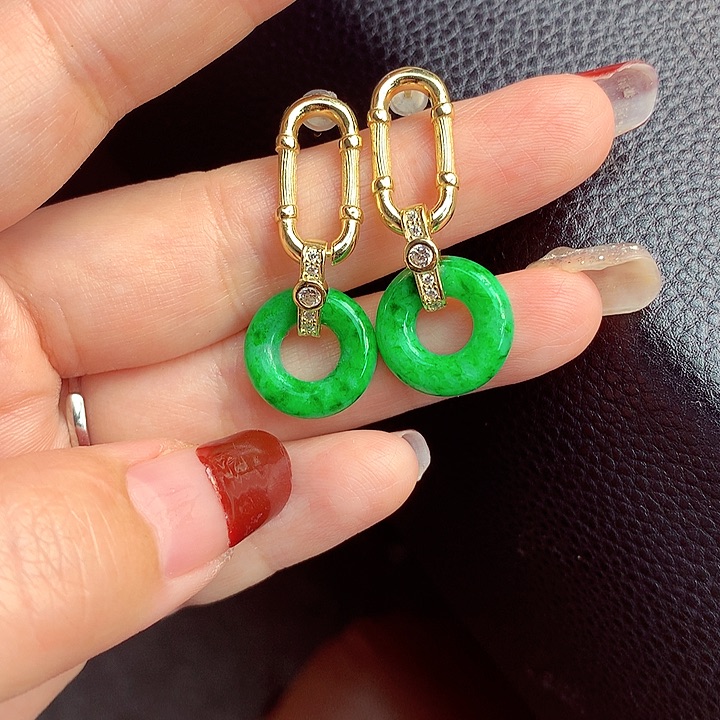 翡翠颈饰银S925镶嵌翡翠