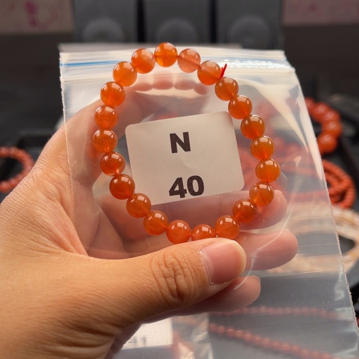 南红玛瑙未镶嵌多样性发货默认微瑕8mm