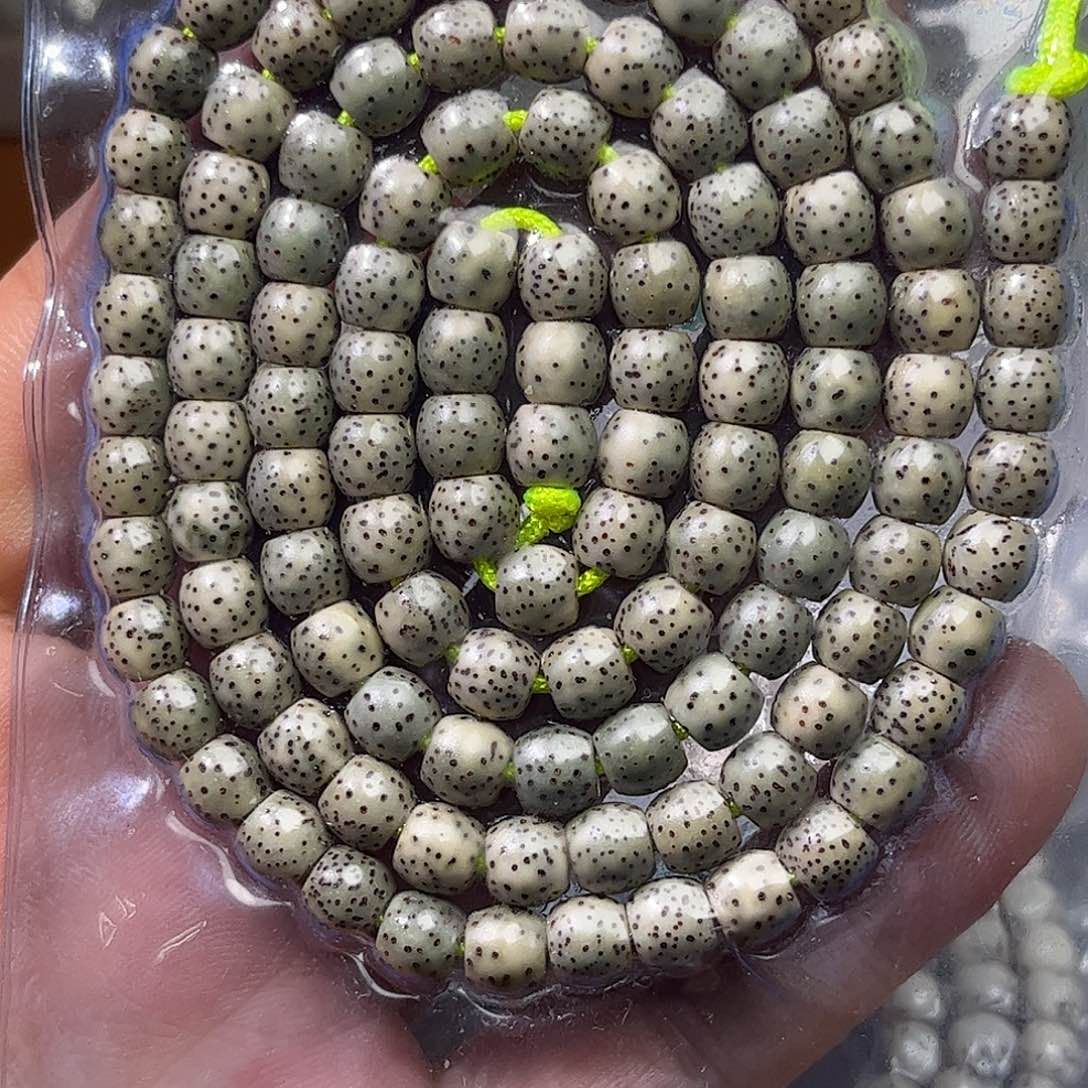 时**殇石玉料绿背，108-6×5