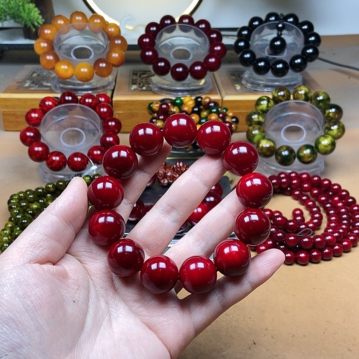 【闪购商品】贝壳杉（血龙木）手串/手链乐****…1.8素圈