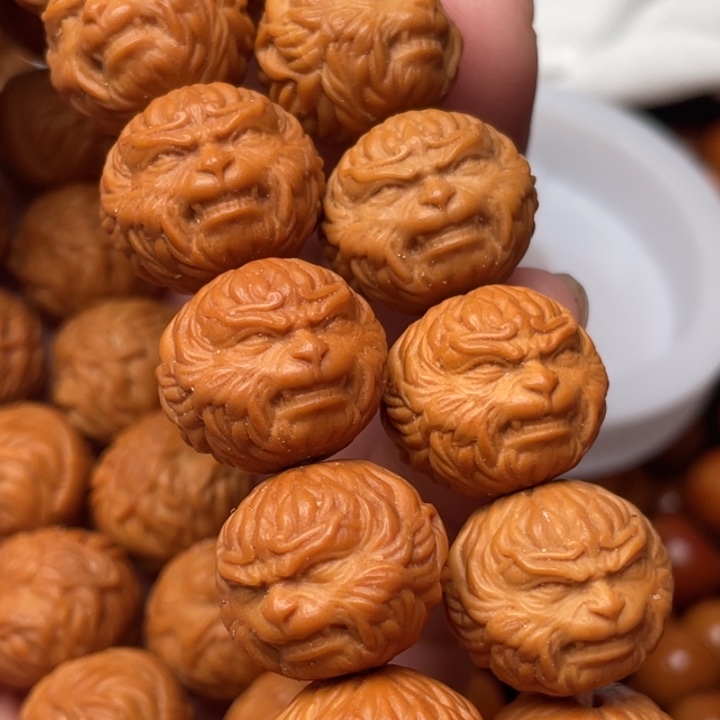 猴头核桃手串钢***?黑神