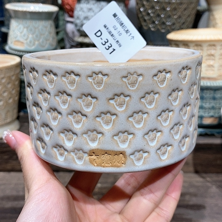 七里烧花盆2-10-331口径9