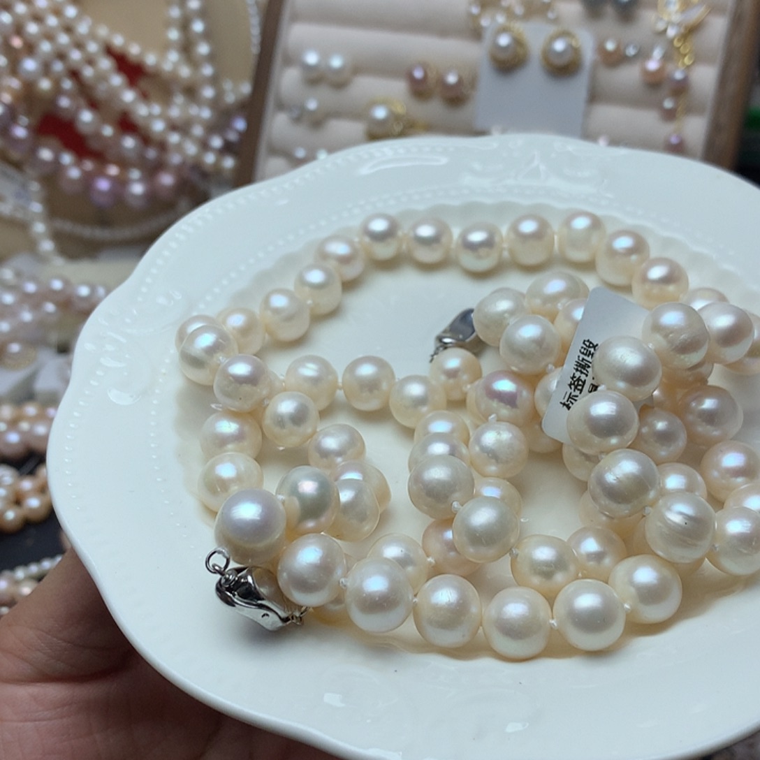 淡水珍珠10-11未镶嵌x30项链