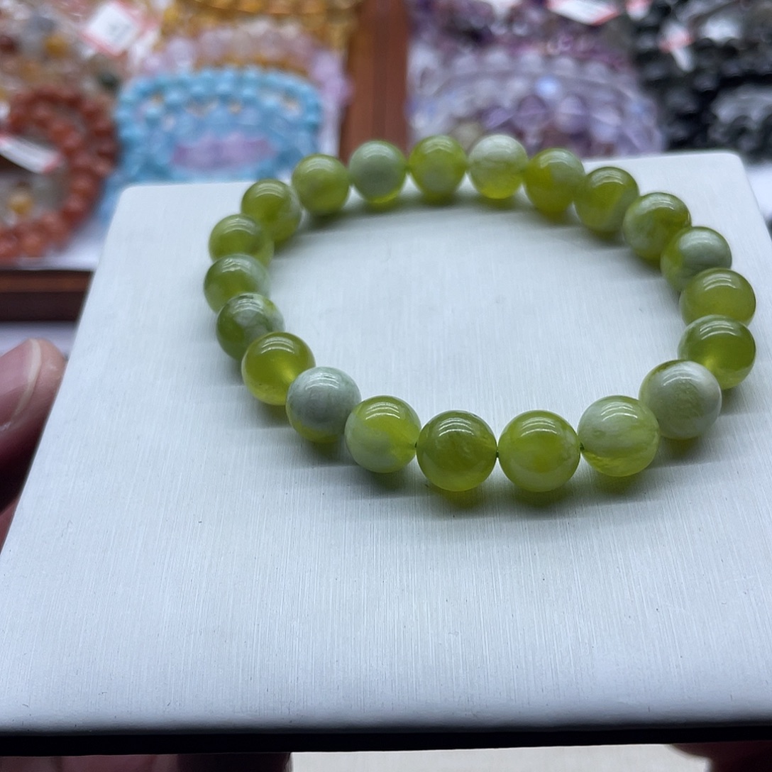 未镶嵌水晶手链岫玉手串