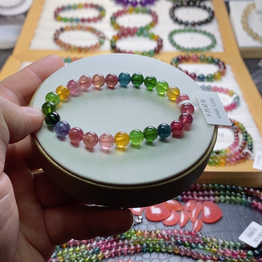 碧玺碧玺手链未镶嵌