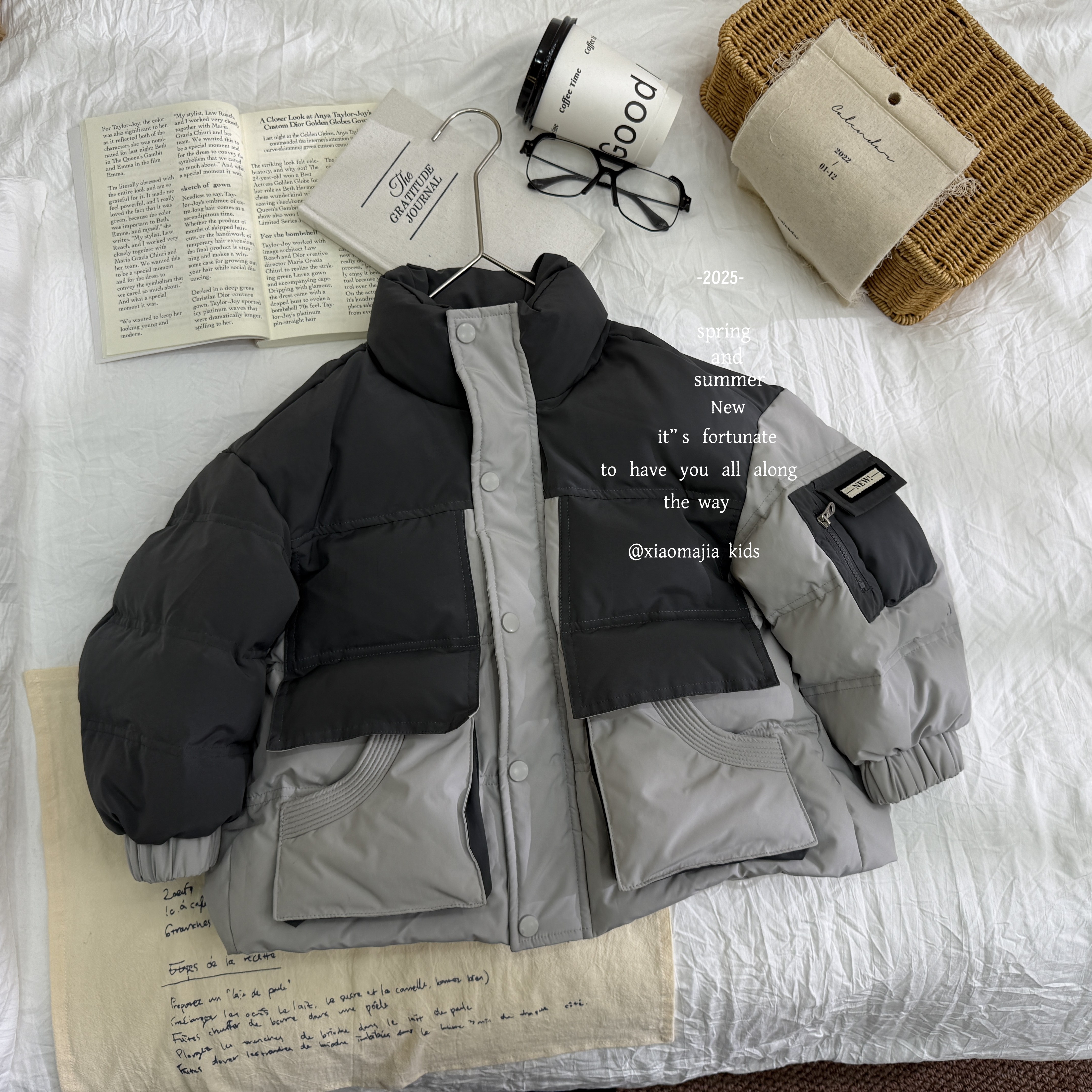 现货-儿童新国标90白鸭绒羽绒服D-6159杜邦三防立领羽绒外套男女