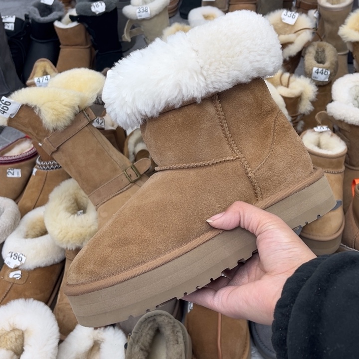 栗色厚底平口36码m