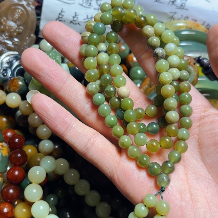 蛇纹石玉手链未镶嵌