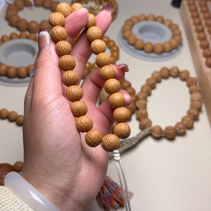 文玩核桃手串小**?12凤羽同尺三维