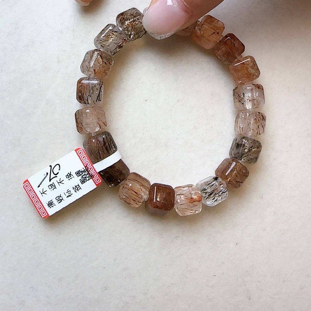 水晶手链未镶嵌A***l大气上档次