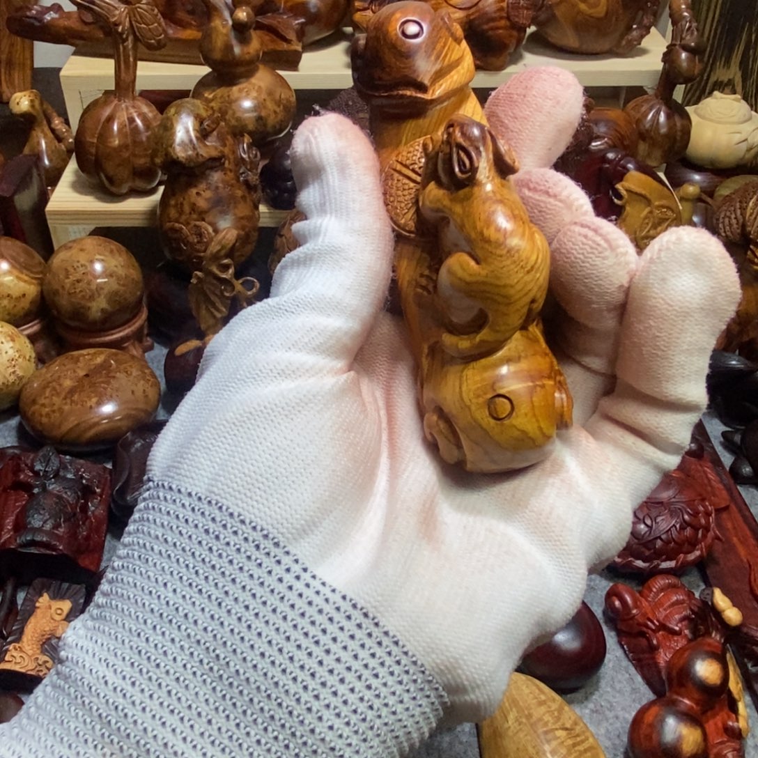 诗***语小叶紫檀手串/手链海皇如意老鼠钱