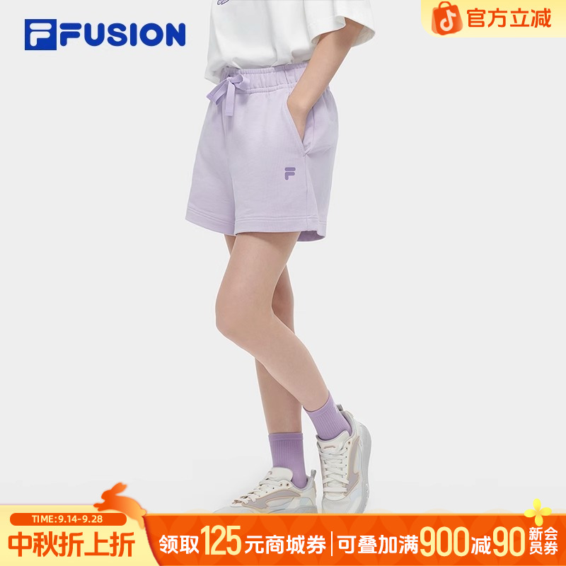 斐乐尤莱特针织短裤夏新款时尚休闲宽松裤子T11W425602