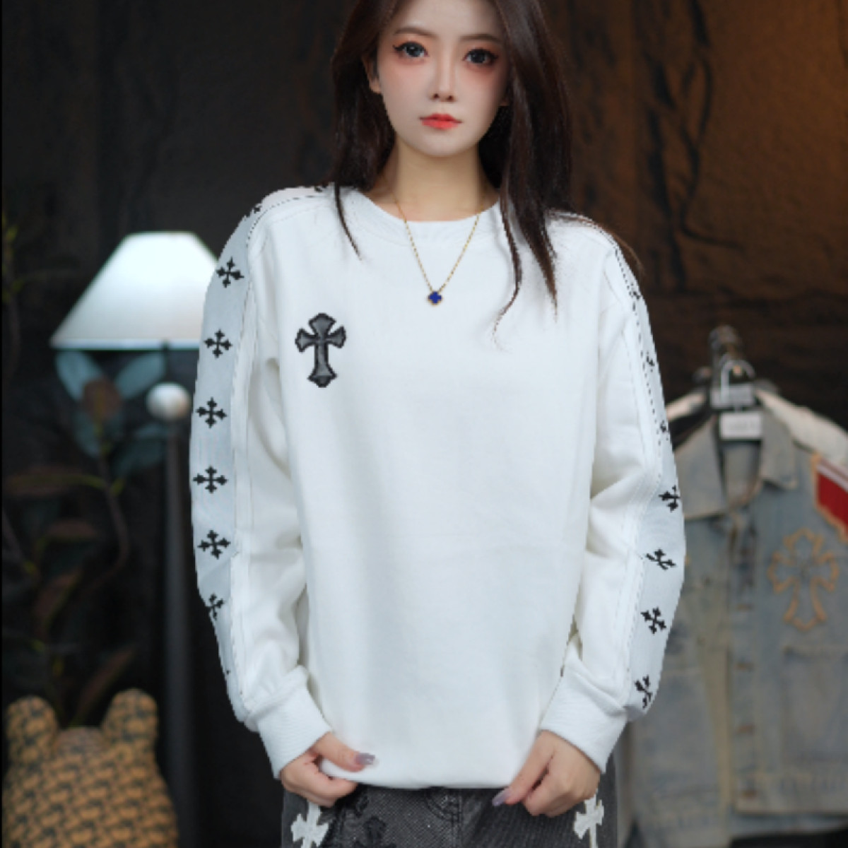 【仟仟专属】时尚潮流百搭卫衣-Y0015-110号