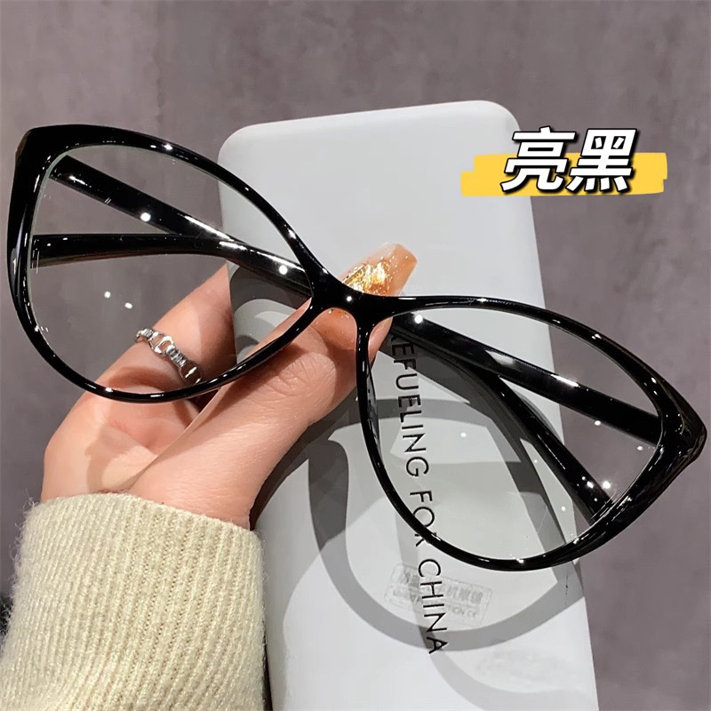 欧美TR90轻猫眼近视眼镜框女ins复古蓝光度数素颜镜女款眼眶7212