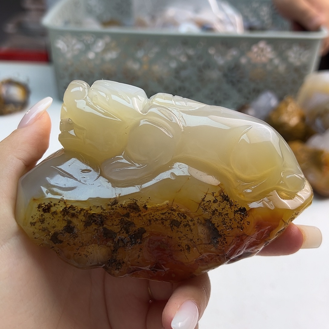 玛瑙/玉髓未镶嵌颈饰