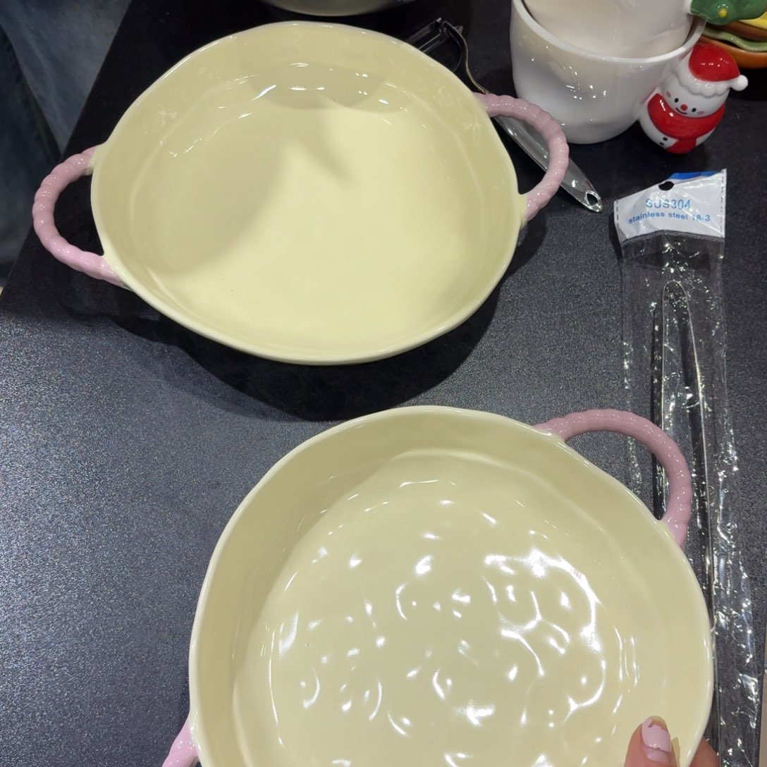 瓷微瑕特价处理两个双耳