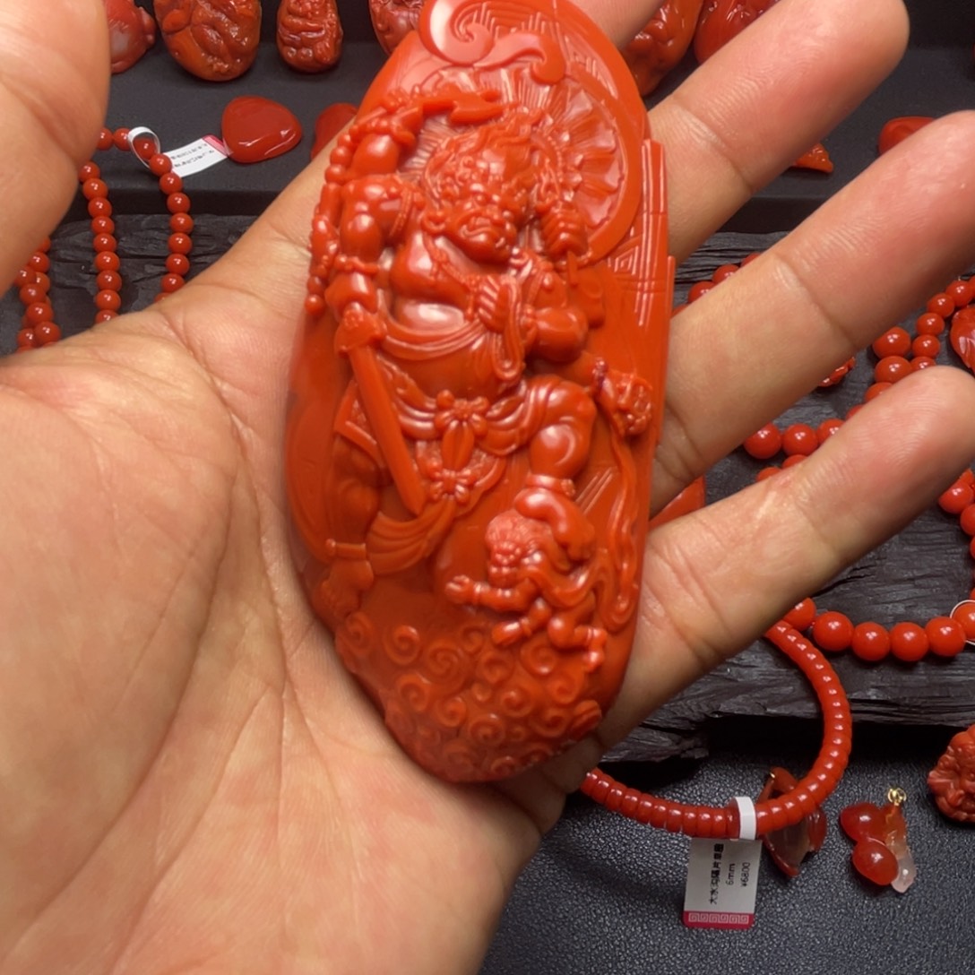 南红玛瑙未镶嵌颈饰保山南红原矿阿东寨老南红牌子