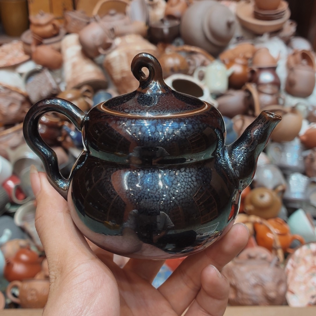 柴烧老岩泥高温茶器皿