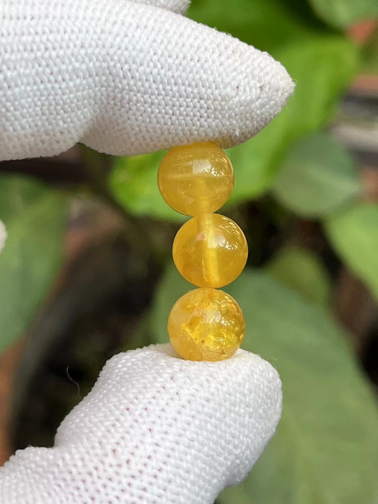 2144天然蜜蜡琥珀圆珠9.2mm
