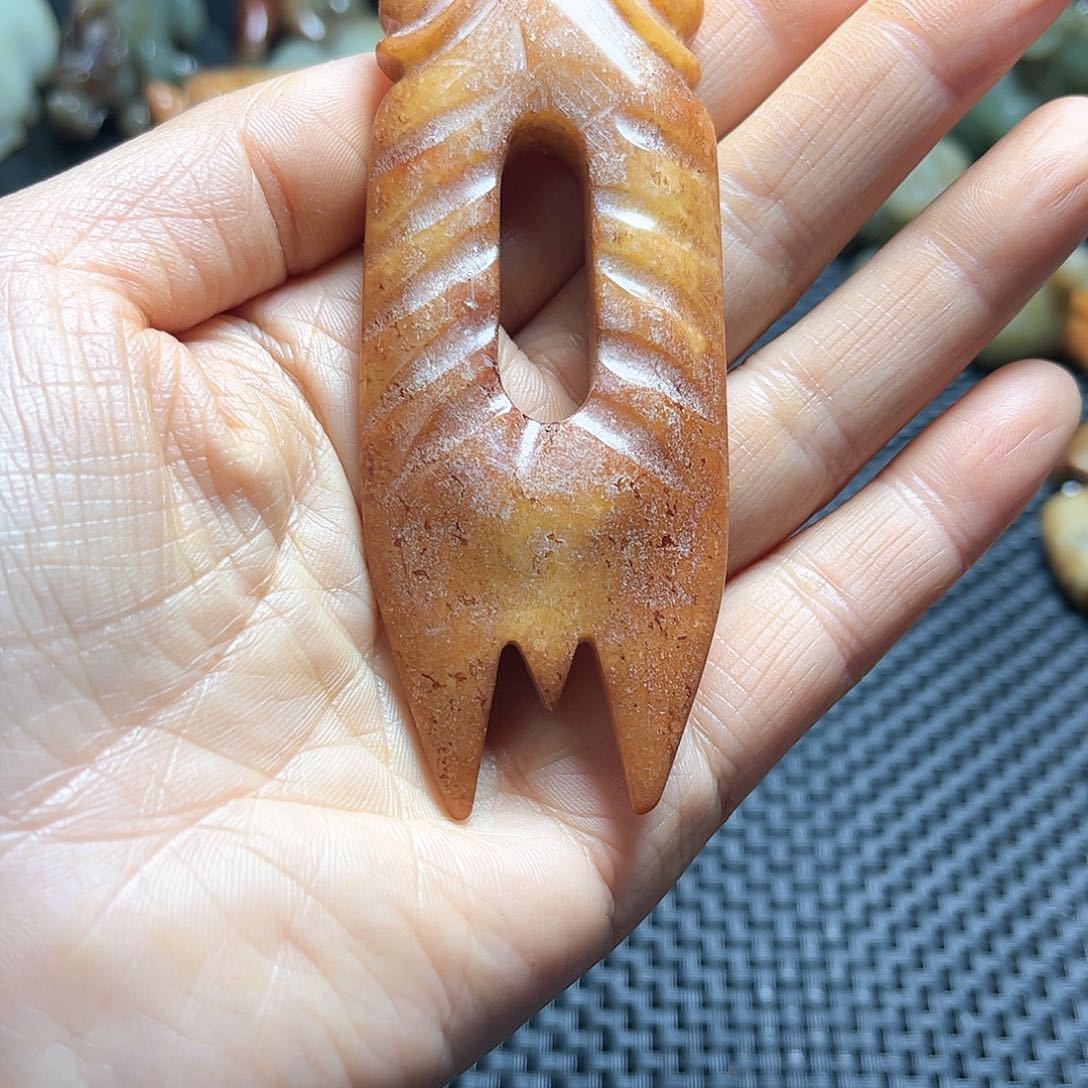白玉菩提吊坠摆件