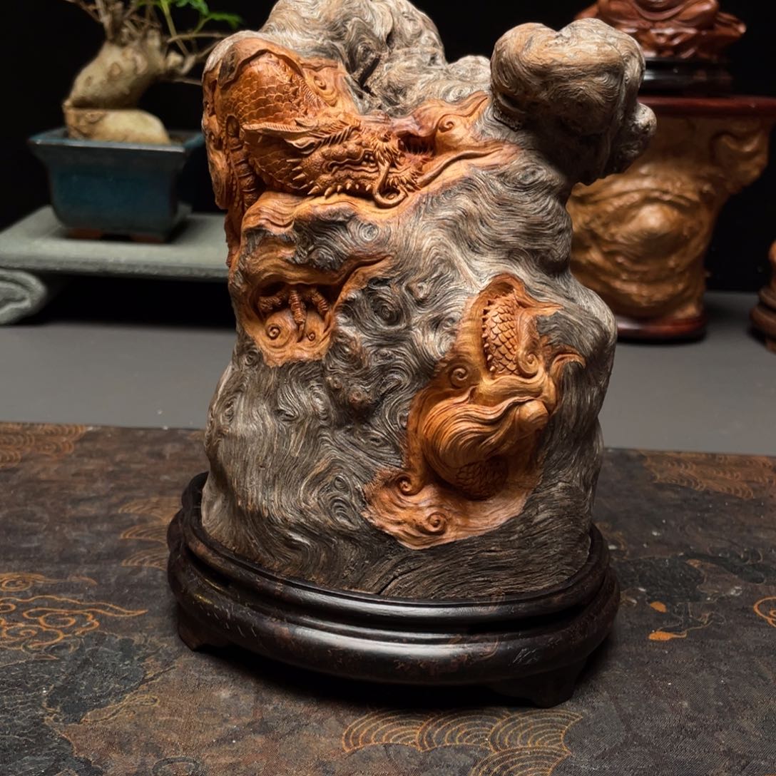 吾***野香榧木龙荔枝木小香炉